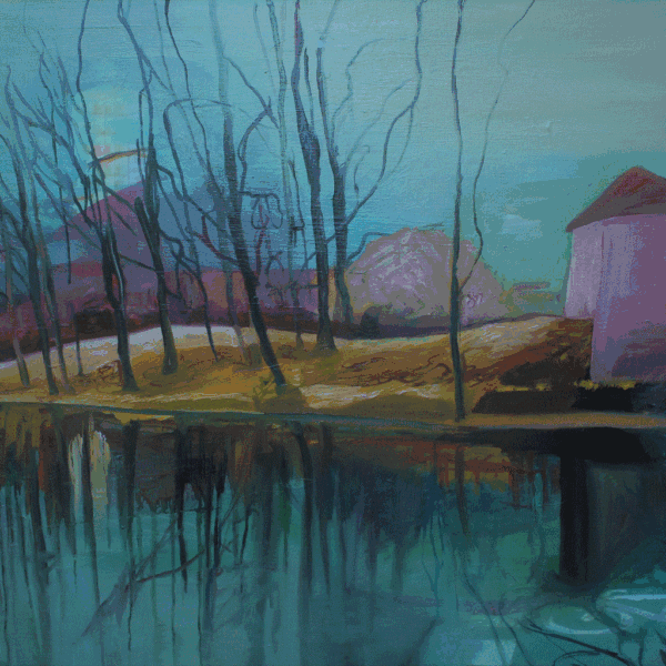 "Før og nu" olie 80 x 100