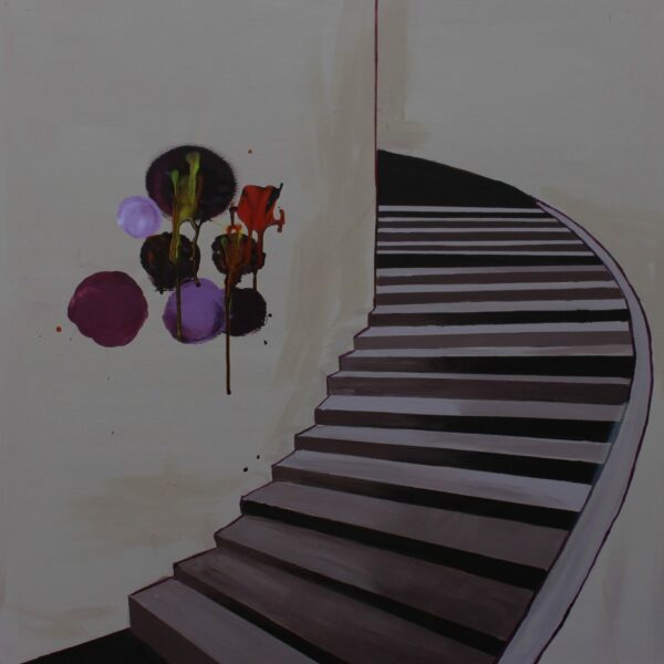 "Ud i friheden", akryl 100 x 100