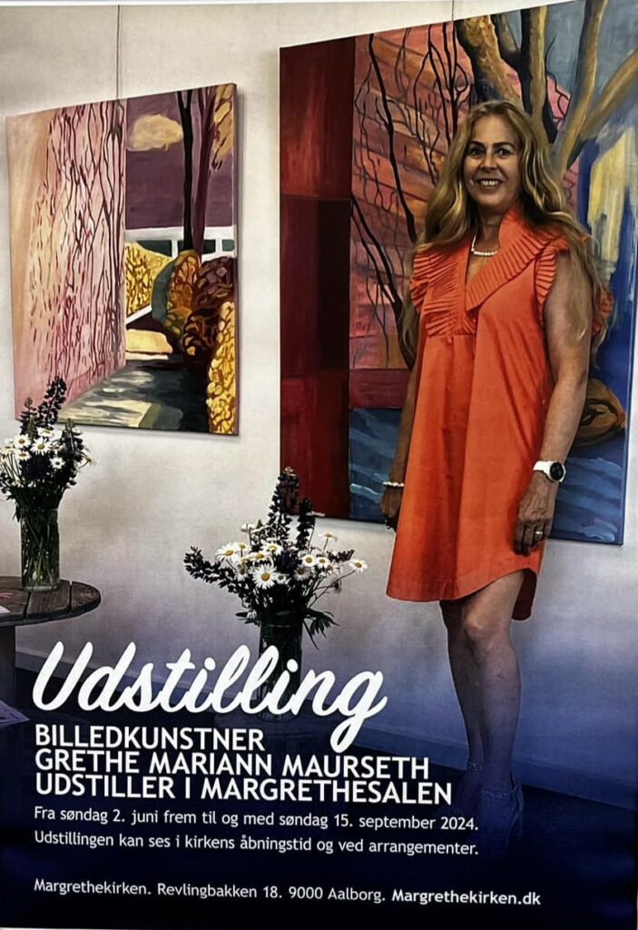 Udstilling malerier af Grethe Mariann Maurseth, Margrethekirken i Aalborg