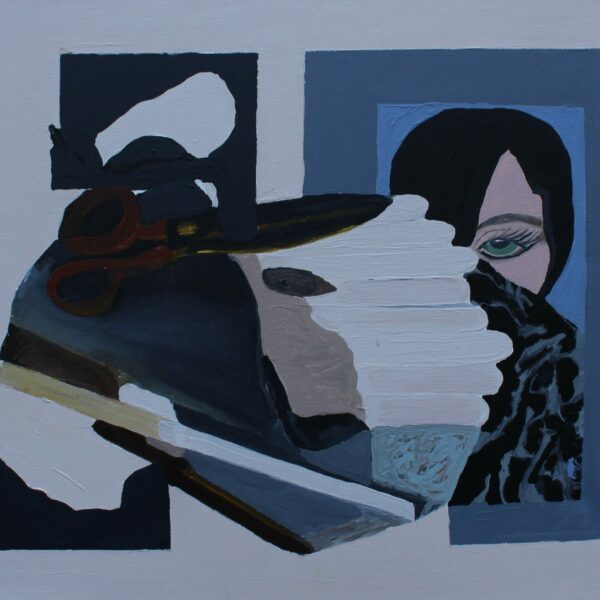 "SOFIA" akryl på lærred 50 x 50