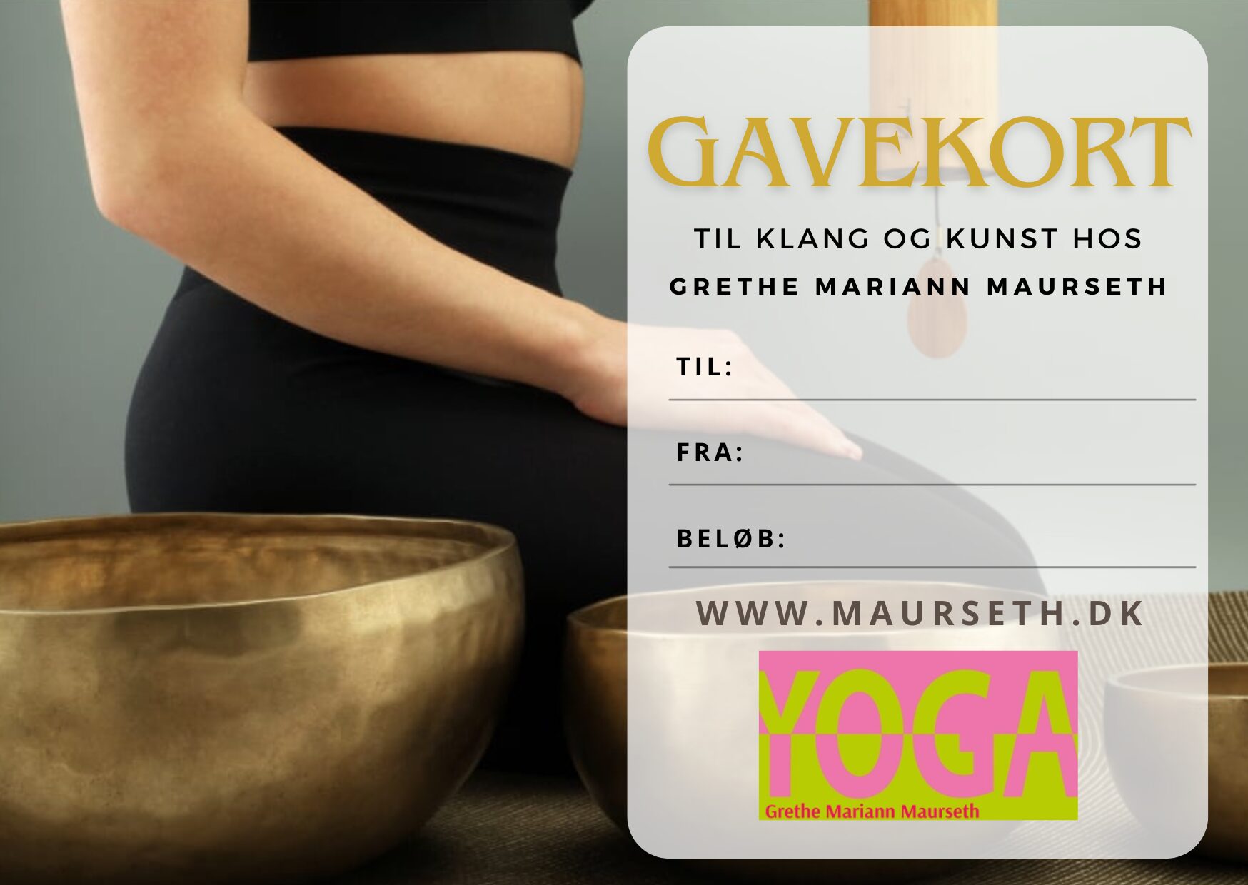 Gavekort til Klang og Kunst hos Grethe Mariann Maurseth